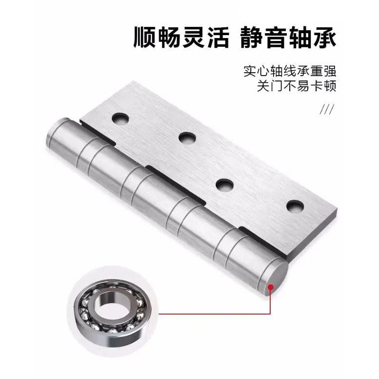 不銹鋼平開(kāi)合頁(yè) 現(xiàn)代木門(mén)的靜音守護(hù)者